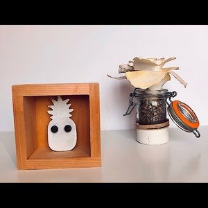 Black “multi color shimmer” earrings